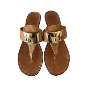 Tory Burch Miller leather mules heel size:6.5